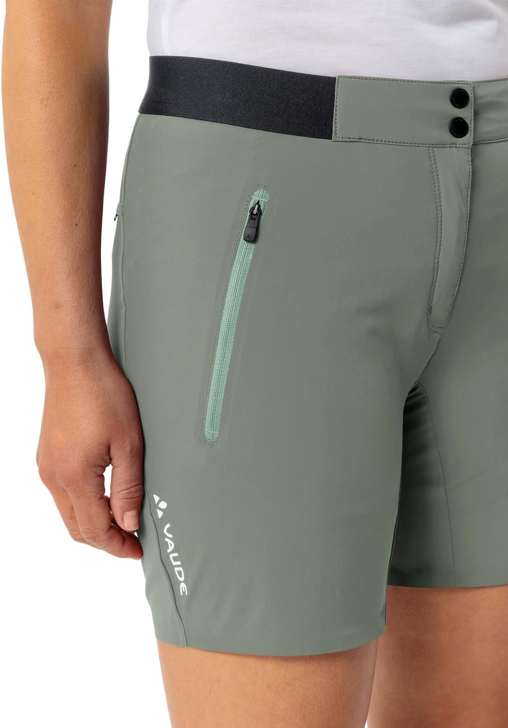 VAUDE Women's Scopi LW Shorts II, leichte Shorts, Passform: Slim fit 34 Slim Agave, 34 Slim Agave