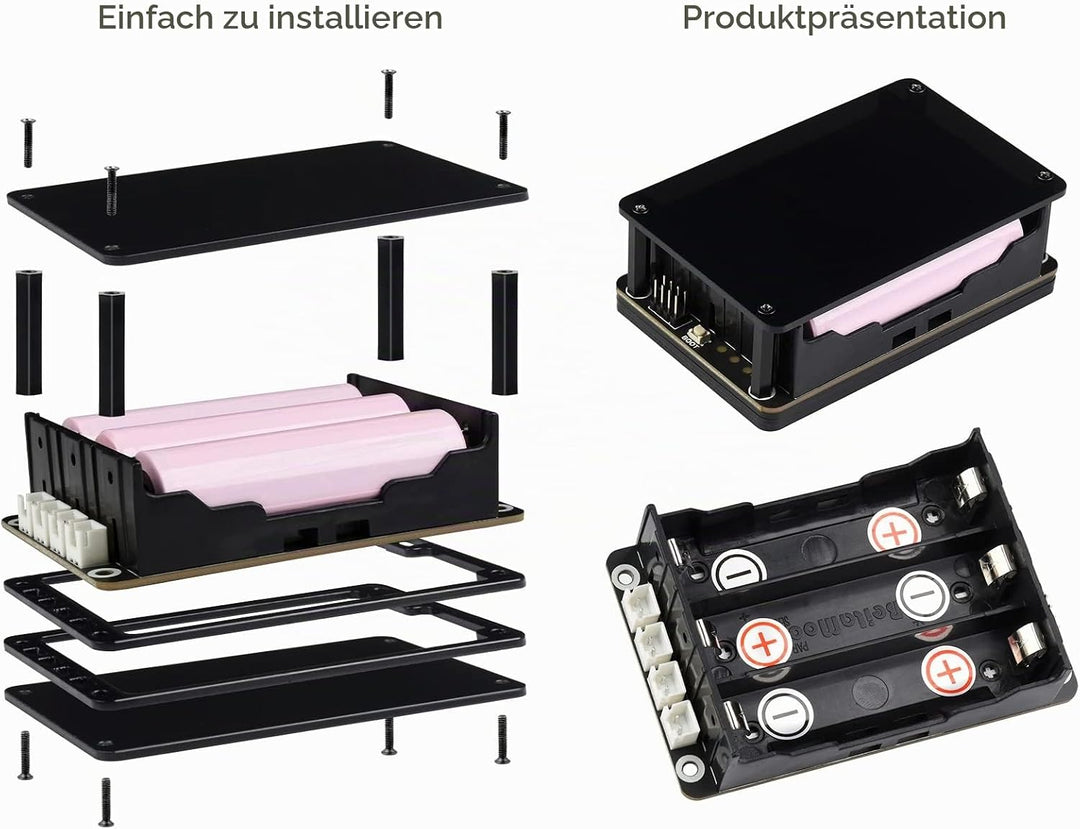 Waveshare Uninterruptible Power Supply UPS Module Supports Charging and Power Output at The Same Tim