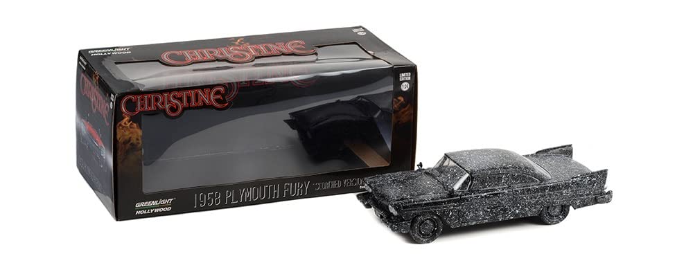 Greenlight 84172 Christine (1983) 1958 Pymouth Fury Scorched Version, Massstab 1:24, Druckguss-Model