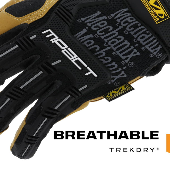 Mechanix Wear: Material4X M-Pact Arbeitshandschuhe aus Kunstleder – Aufprallschutz, absorbiert Vibra