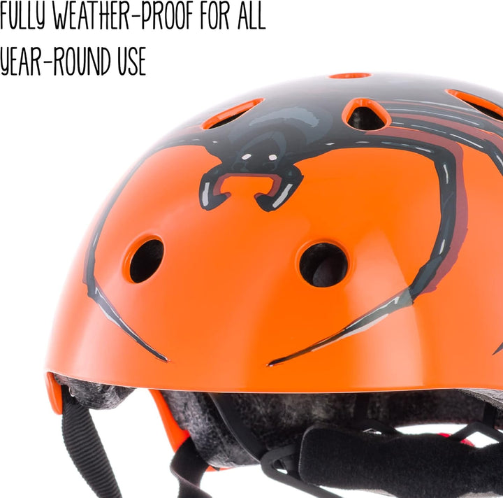 hornit Kinderhelm Fahrradhelm für Mädchen und Jungs Herren und Damen - Komplett einstellbar - LED Rü