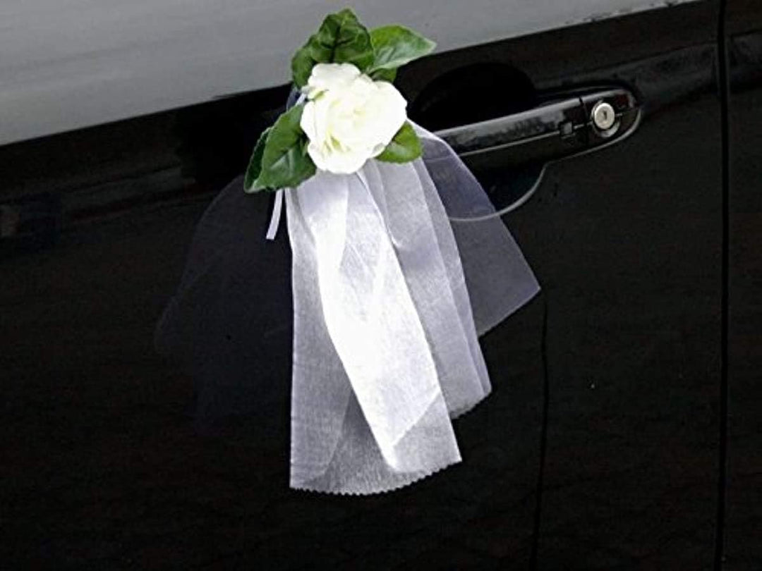 Spitze STRAUss Auto Schmuck Braut Paar Rose Deko Dekoration Autoschmuck Hochzeit Car Auto Wedding De