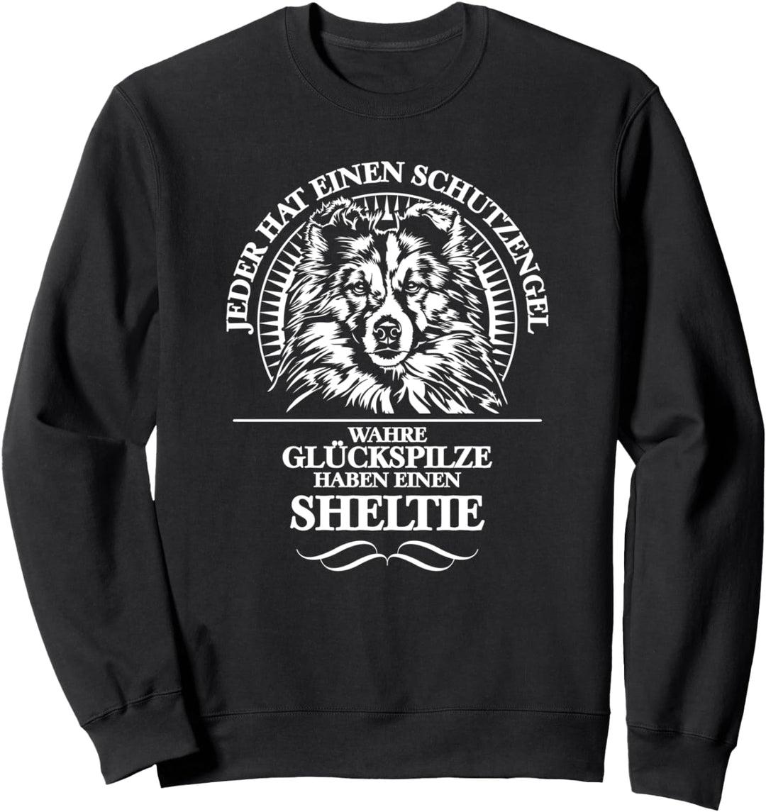 Sheltie Schutzengel Hütehund Hund Hunde Hundespruch Sweatshirt