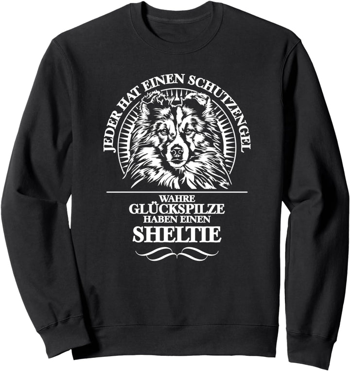 Sheltie Schutzengel Hütehund Hund Hunde Hundespruch Sweatshirt