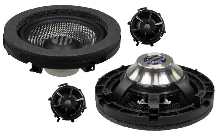 Musway CSM206C - 10cm 2-Wege Komponenten -System kompatibel mit Mercedes Benz C-Klasse (W206) | 1 Pa