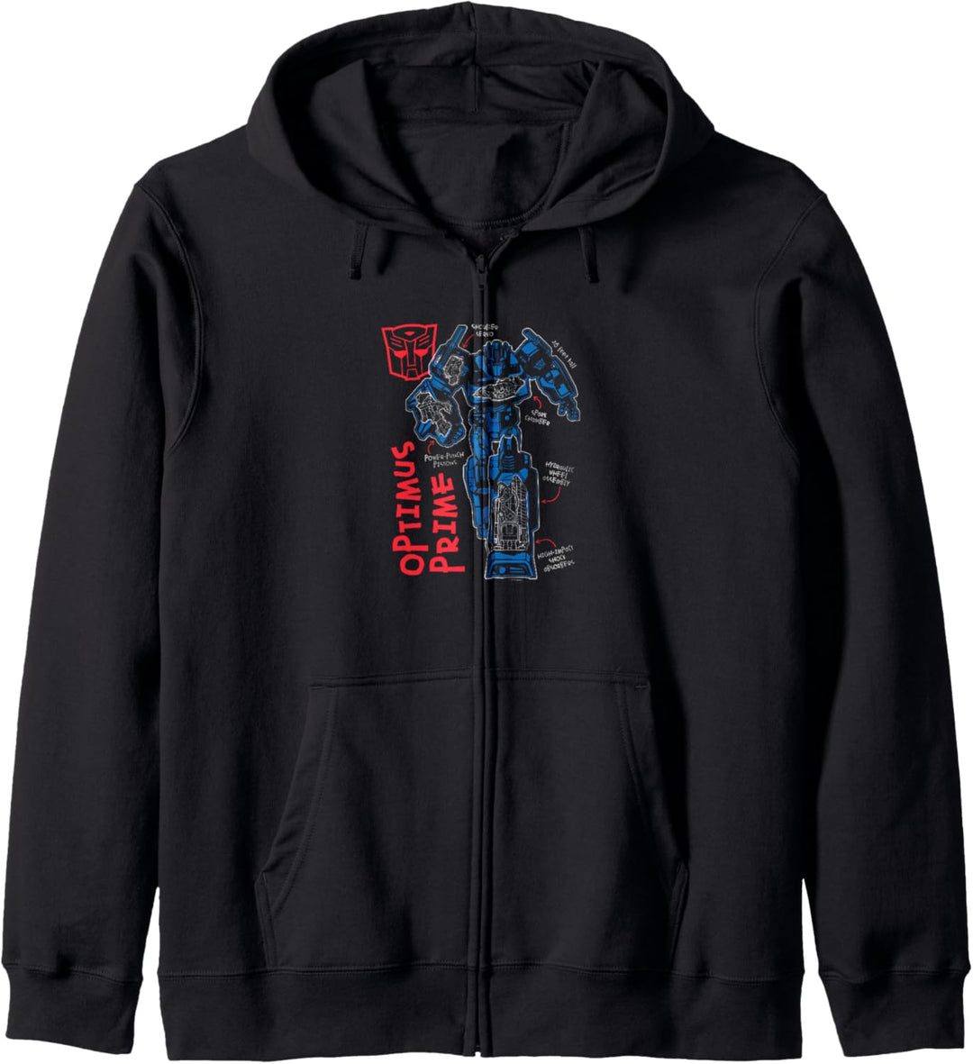Transformers Optimus Prime Running Doodle Kapuzenjacke