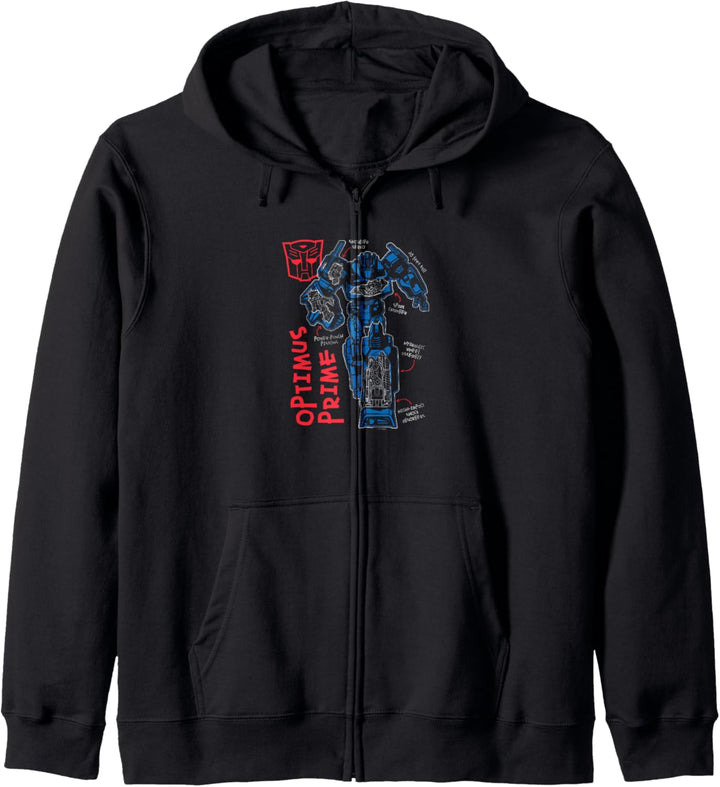 Transformers Optimus Prime Running Doodle Kapuzenjacke