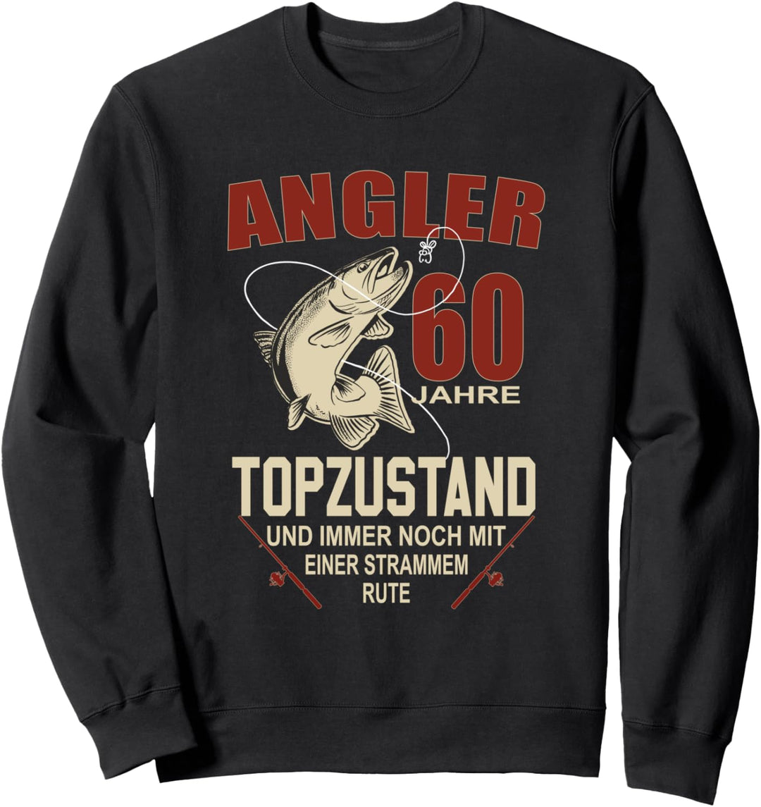 Hobbyangler Fischer & Angler 60. Geburtstags Sweatshirt