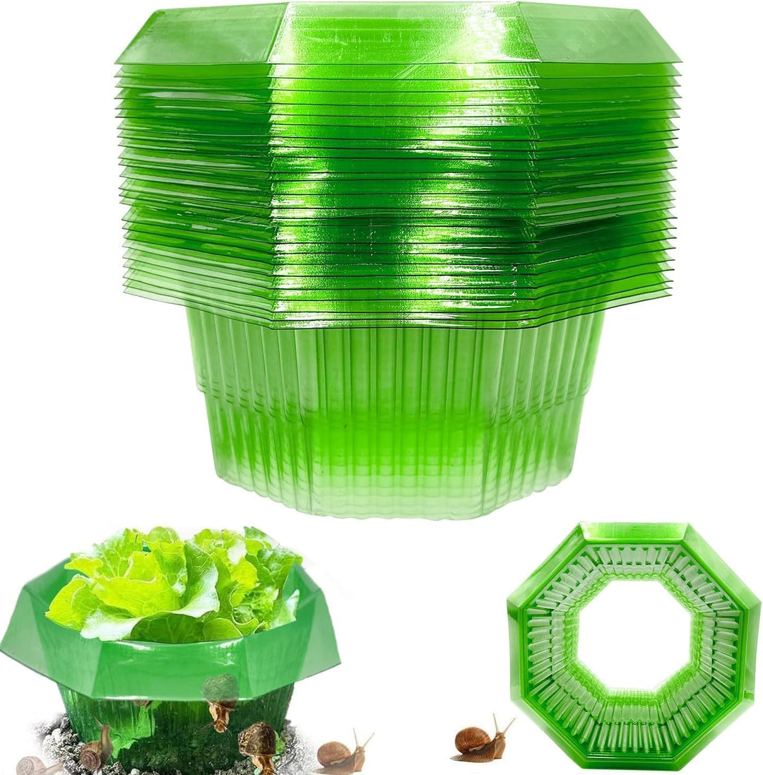 10 Stück Schneckenkragen,Schneckenschutz,Schneckenkragen aus Plastik,Schneckenschutzringe,Schneckenz