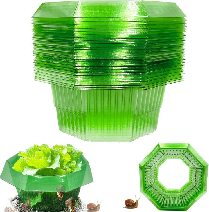 10 Stück Schneckenkragen,Schneckenschutz,Schneckenkragen aus Plastik,Schneckenschutzringe,Schneckenz
