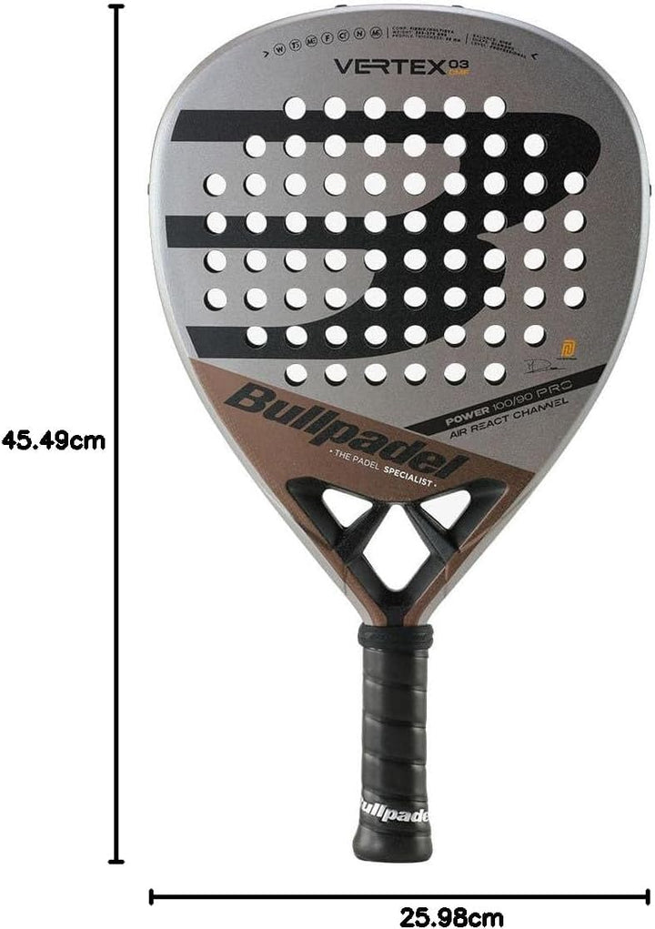 Bullpadel Vertex 03 Comfort 23 Herren-Schläger, Mehrfarbig, Einheitsgrösse