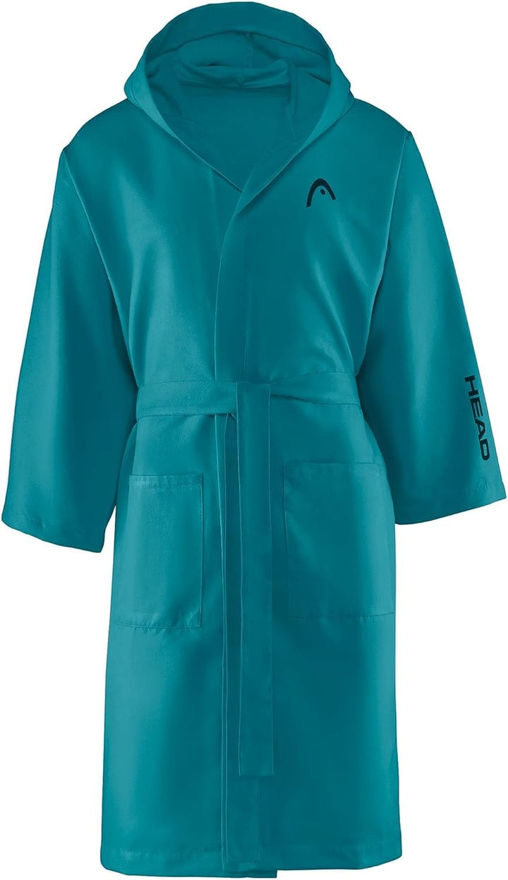 SWEET HOME HEAD Active - Bademantel Damen Flauschig und Bademantel Herren Mikrofaser Octane Blue XL,