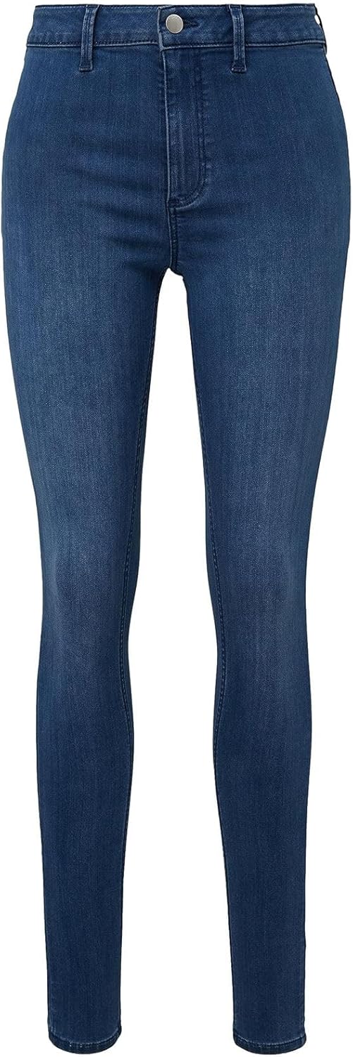 Q/S by s.Oliver Damen Jeans Hose, Sadie High Rise Skinny Leg 36W / 32L Blau, 36W / 32L Blau