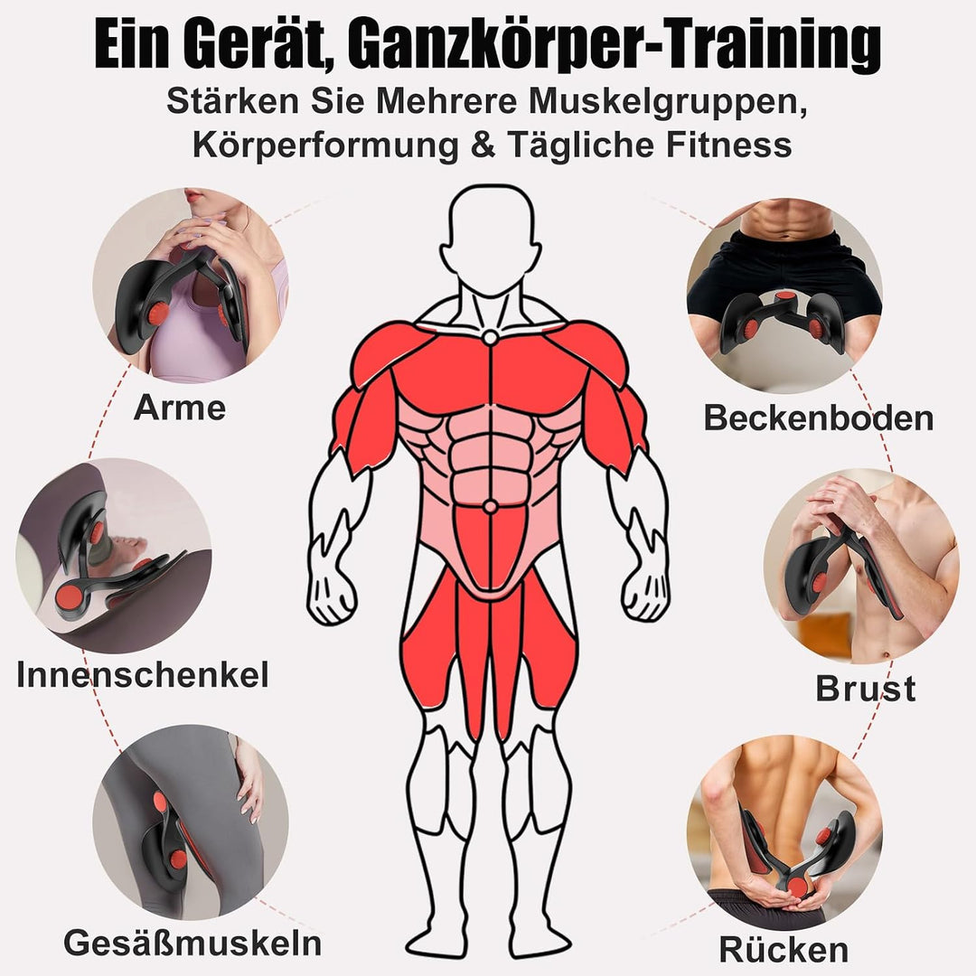 Oberschenkeltrainer 35lb Beckenboden Trainer Damen für Frau Beinpresse Po Trainer für Zuhause MäNner
