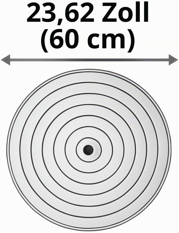 Garcima LD-24 Aluminiumdeckel, 60 cm, Aluminium, Silber, 60 cm