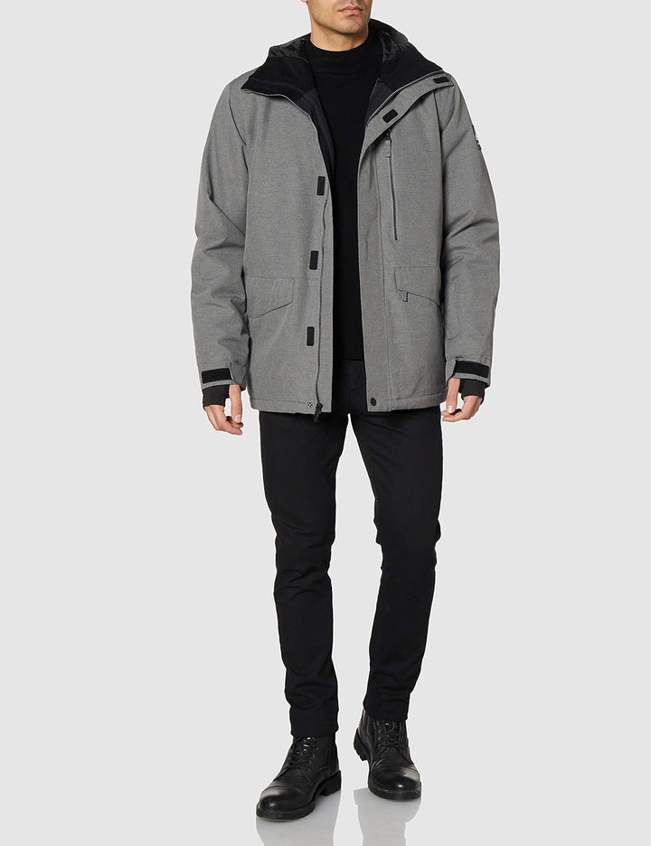 Quiksilver Herren Mission Solid Jk Schneejacke S Heather Grey, S Heather Grey
