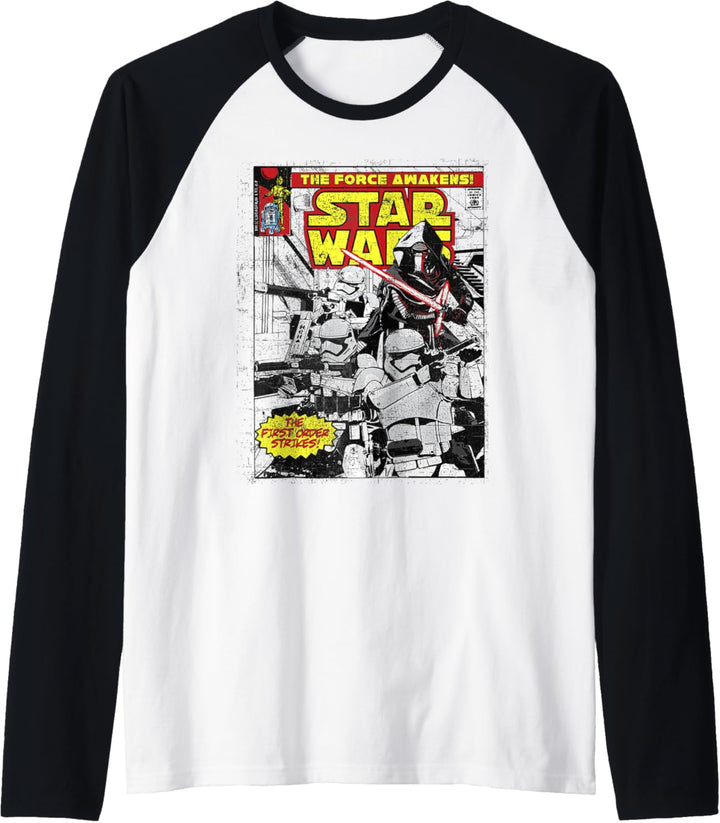 Star Wars The Force Awakens Comic Cover Raglan
