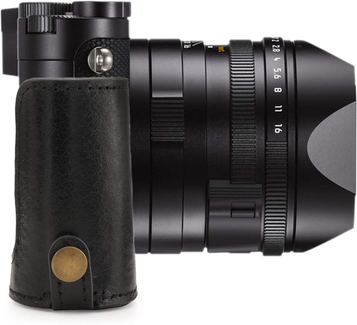 MegaGear MG1718 Ever Ready Kameratasche aus echtem Leder, kompatibel mit Leica Q2 Schwarz, Schwarz