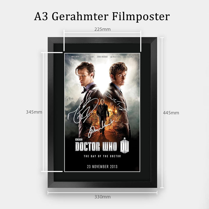 HWC Trading A3 FR Dr Who - Day Of The Doctor TV-Serie Poster David Tennant Matt Smith John Hurt Gesc