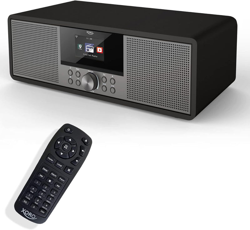 XORO HMT 600 V2 - All-in-One Internetradio mit WLAN, CD-Player, DAB+/FM Radio, Bluetooth, Podcast, U