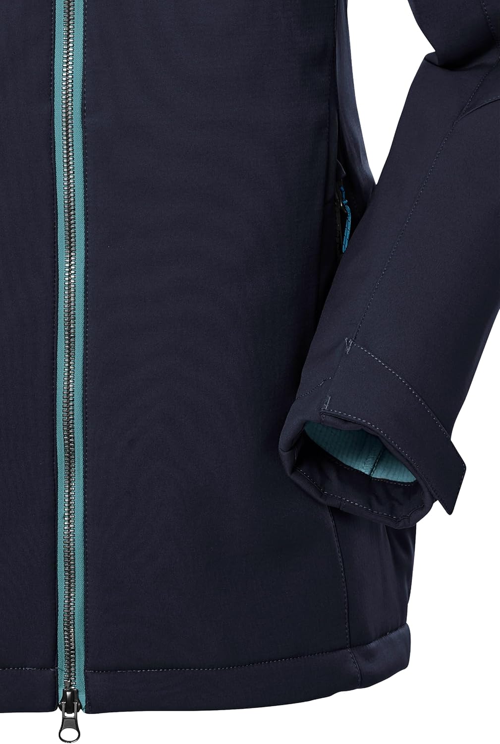 Killtec Damen Kow 8 Wmn Sftshll Jckt Softshelljacke/Outdoorjacke mit abzippbarer Kapuze 44 dunkelnav