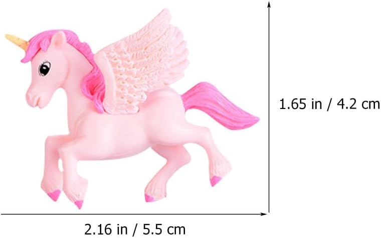 jojofuny 6st Pegasus-Einhorn Harz Mini Kleine Einhorn-skulptur Einhorn-Party Begünstigt Einhorn Kuch
