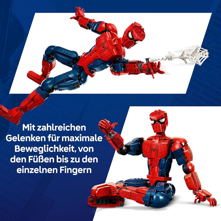 LEGO | Marvel Spider-Man-Figur - Superhelden Spielzeug inkl. Minifigur zum Sammeln - DIY Deko - Gesc
