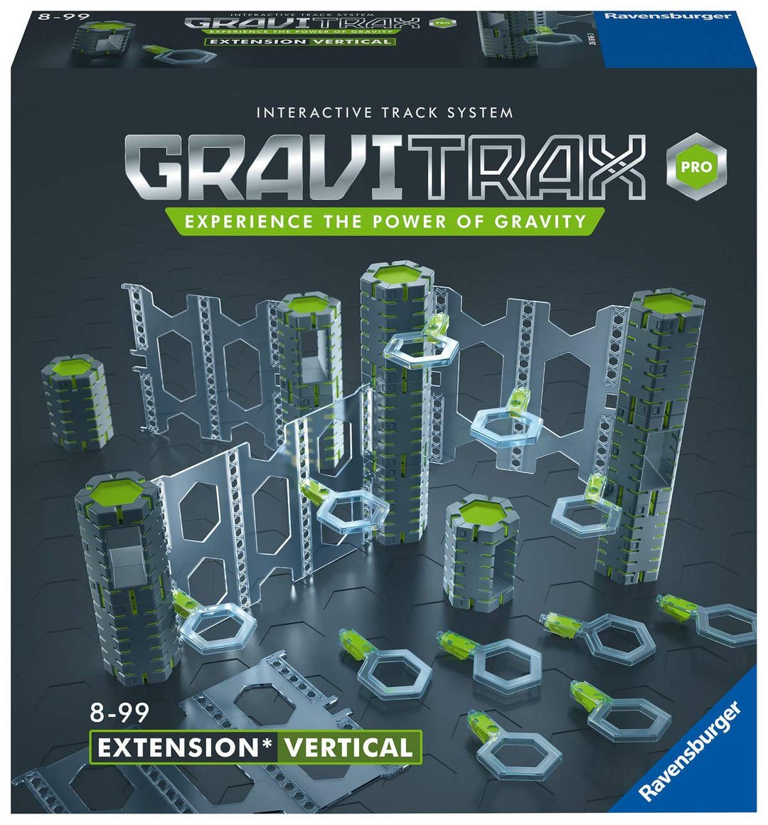 Ravensburger GraviTrax PRO Erweiterung Vertical - Ideales Zubehör für spektakuläre Kugelbahnen, Kons