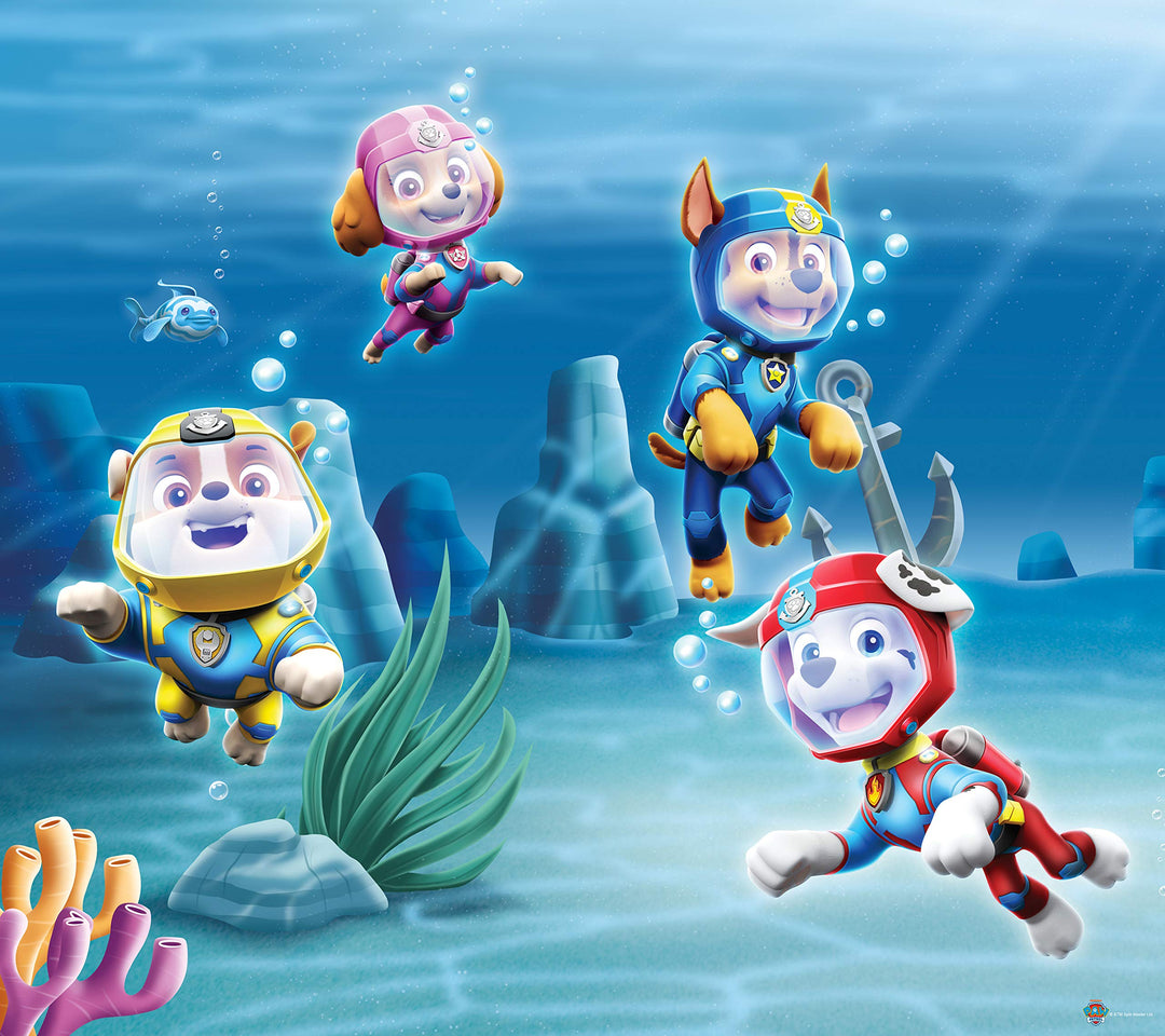 AG Design Paw Patrol zur Rettung, Vorhänge für Kinderzimmer, 2 Teile, Mehrfarbig, 180 x 160