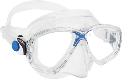 Cressi C/Set Marea VIP (New) Schnorchel Uni Transparent/Blau, Uni Transparent/Blau