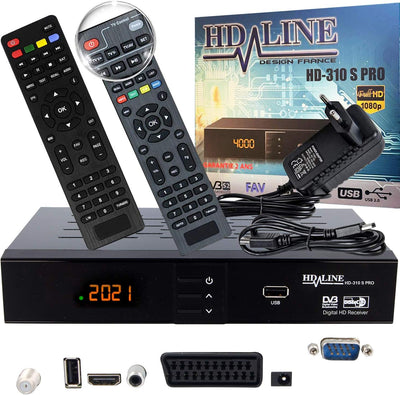 hd-line 310S PRO Receiver Satellit HD Digitaler Satelliten Receiver HDMI DVB S2 Receiver für Sat HD