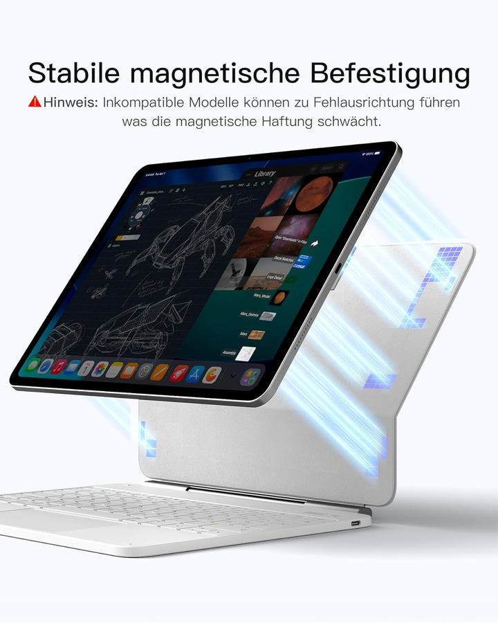Inateck NeoMagic Magnetische Tastatur Hülle für 11 Generation 2025 A16 11 Zoll,iPad 10 Generation 10