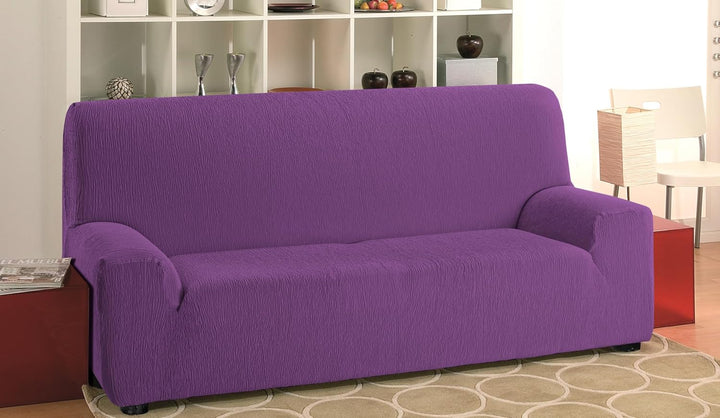 Martina Home Elastischer Sofabezug Modell Emilia 2 Plätze Lila (CARDENAL) 2 Sitzer Lila (Cardenal),