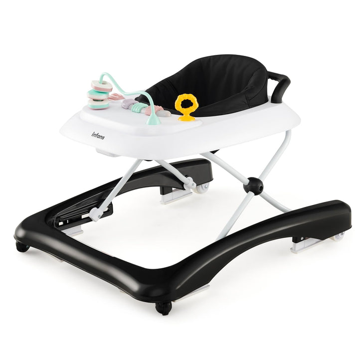COSTWAY 3 in 1 Lauflernhilfe klappbar, Lauflernwagen mit verstellbarer Höhen & Geschwindigkeit, Baby