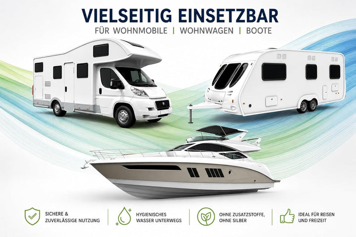 TW-DES Original Befüllfilter COMFORT mit Wasseruhr für Wohnmobil Caravan Wohnwagen Boot