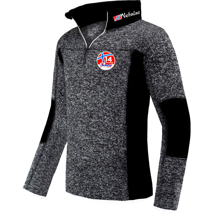 Nebulus Fleecepulli PAAVO Herren - Reissverschluss, Pullover Schwarz 3XL, Schwarz 3XL
