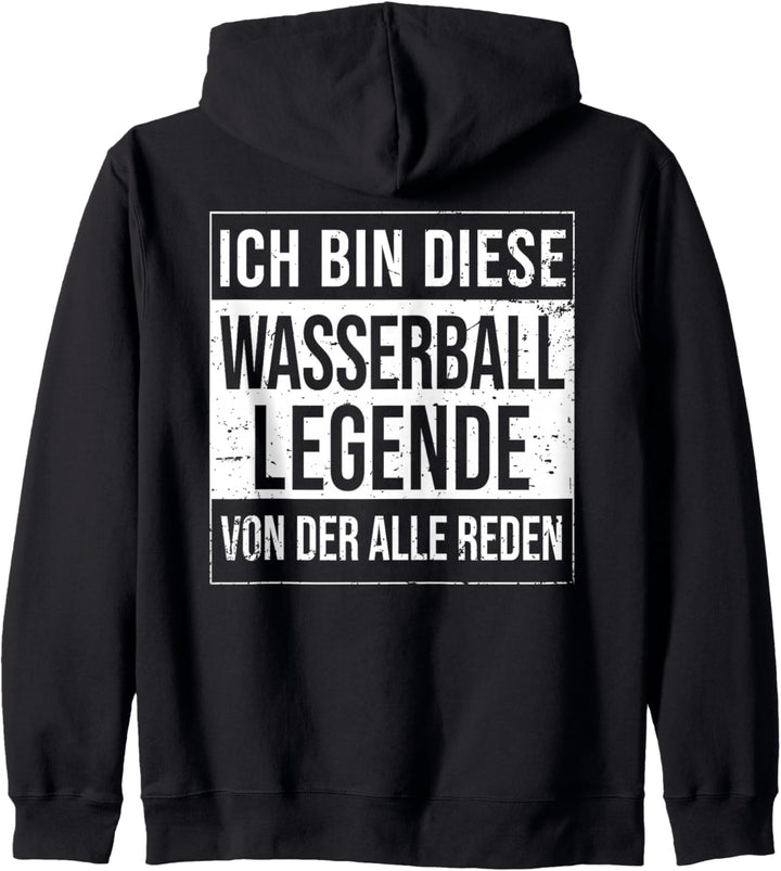 Wasserball-Spieler Geburtstag geboren Legende Wasserball Kapuzenjacke
