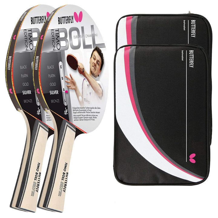 Butterfly® Timo Boll Silver 85015 Tischtennisschläger | Tischtennis Racket TT Bat Hobbyschläger für