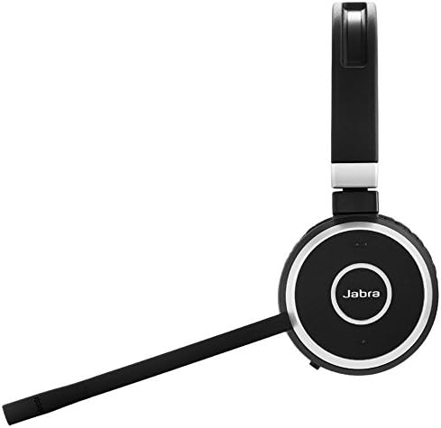 Jabra Evolve 65 Wireless Stereo On-Ear Headset – Microsoft zertifizierte Kopfhörer mit langer Akkula