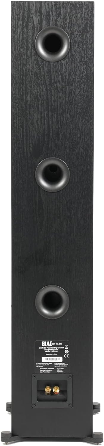 ELAC Uni-Fi 2.0 Standlautsprecher UF52, Stand Speaker für Musikwiedergabe über Stereo-Anlage, 5.1 Su