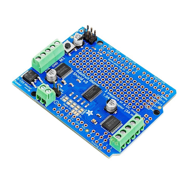 Adafruit Motor/Stepper/Servo Shield for Arduino v2.3 Kit by Adafruit
