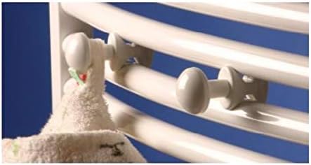 anapont Handtuchhalter Handtuchknopf Handtuchhaken Bademantelhalter für Heizkörper Badheizkörper 2er