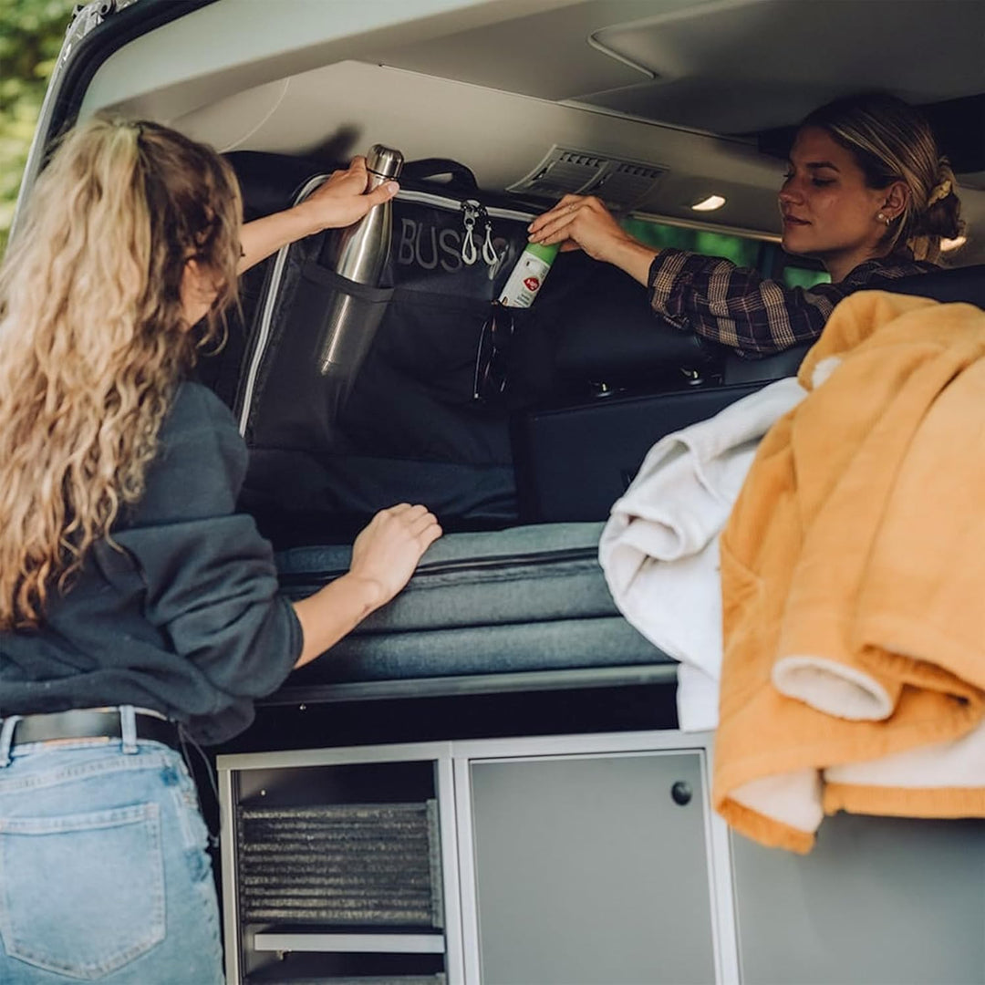 Fenstertasche windowBOXX für Volkswagen T5, T6, T6.1 California Beach, Multivan mit Sonnenrollo – Or