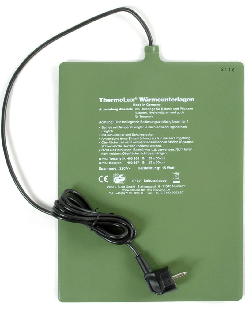 ThermoLux Wärmematte (25 cm x 35 cm) 15 Watt | H 85-35