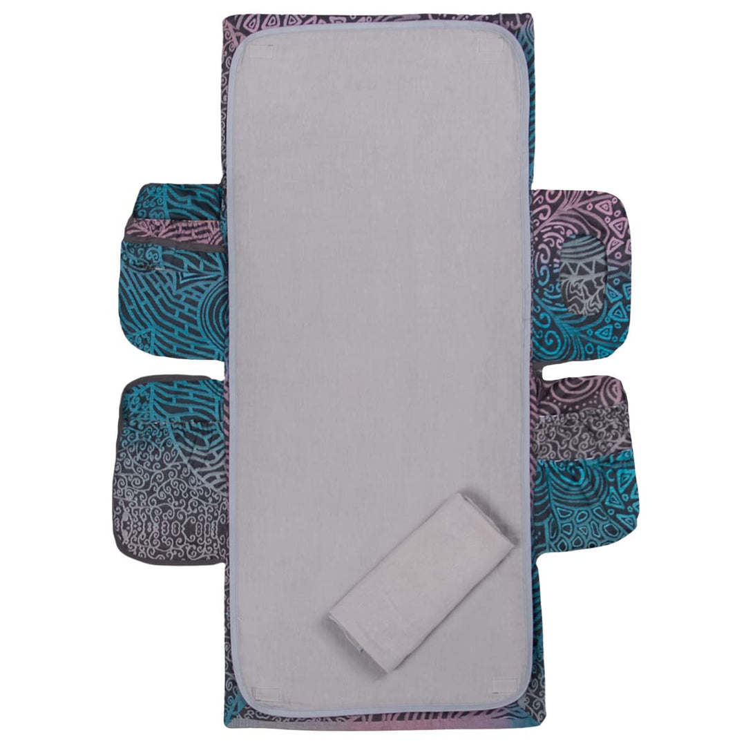 Hoppediz Wickelmax, die Wickelunterlage für unterwegs, Jaipur black Jaipur black Onesize, Jaipur bla