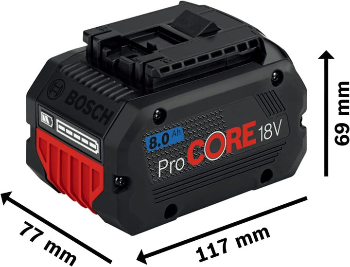 Bosch Professional 18V System Akku ProCORE18V 8.0Ah Akku (955g, Im Karton) 8.0 Ah, 8.0 Ah