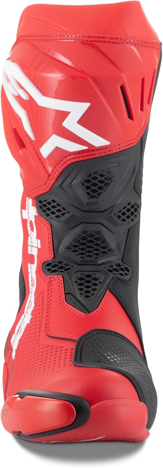 Alpinestars Unisex MotorradssMotorradstiefel 47 EU Rot Schwarz Weiss, 47 EU Rot Schwarz Weiss