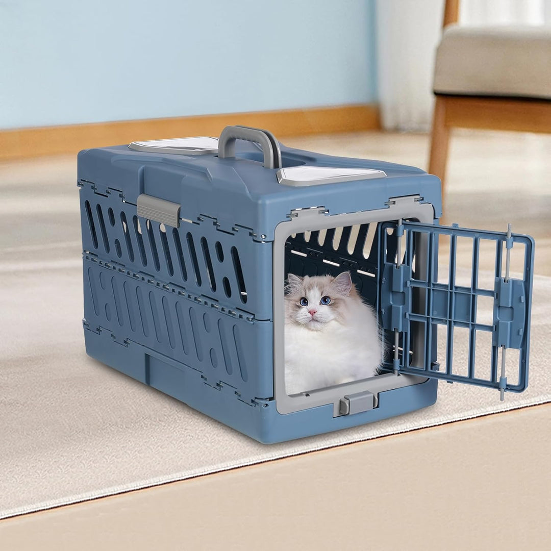 Tragbare Haustierbox, Hängebox für Katzen, Hundebox Grosser Katzentransportbox, Zwei Wege Tür Reisez