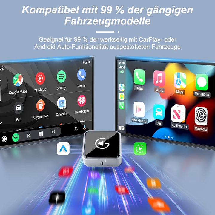 carplay Wireless Adapter, Android Auto Wireless Adapter für iPhone ios 10+ und Android 11+ System, S