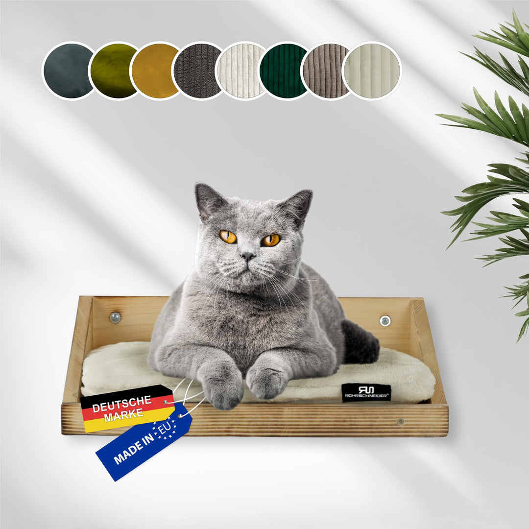 Rohrschneider Kletterwand Katzen (alle Katzengrössen) | Made in EU | Katzentreppe kombinierbar | aus